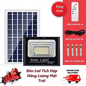 Mua Đèn Led Tích Hợp Năng Lượng Mặt Trời  Siêu Chống Nước Và Chịu Lực Tốt công suất 500W