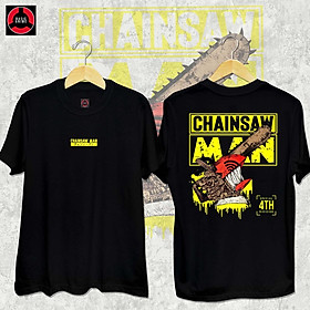 2 mẫu áo thun chainsaw Man mẫu áo thun in hình hot anime 2022
