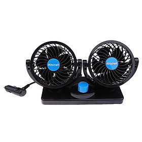 12V Mini Electric Car Fan Low Noise Summer Air Conditioner Air Cooling Fan