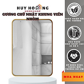 Gương soi hình chữ nhật khung viền nhôm GLSMIRROR F11R30 