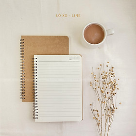 Sổ tay basic notebook - Gáy lò xo - Ruột kẻ dòng A5