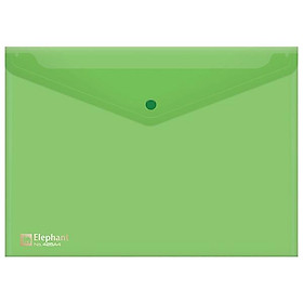 Bìa Nút Nhựa Elephant 425A4 - Màu Xanh Lá Cây