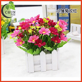 Mua Giỏ hoa lụa  hàng rào hoa cánh bướm 10cm cắm sẵn trang trí bàn  kệ tủ  giá sách  làm đạo cụ chụp ảnh