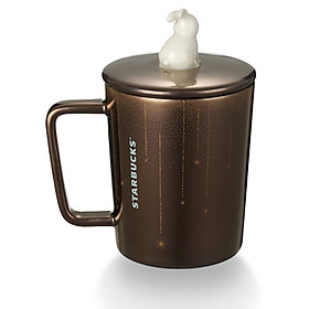 Ly sứ Starbucks 10Oz/ 296ml GOLD METEOR W/ RBT LID