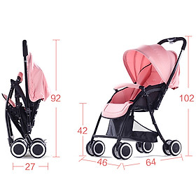 Xe đẩy cho bé, xe đẩy du lịch cho bé 2 chiều 3 tư thế