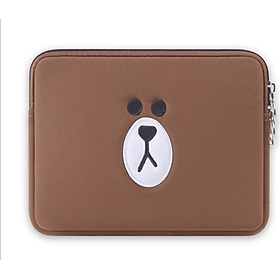 Túi chống sốc Macbook Air 13inch - Gấu Brown
