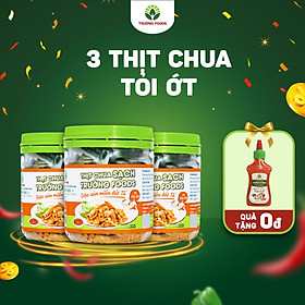 Combo 3 Hộp Thịt Chua Tỏi Ớt Trường Foods 220g Hộp