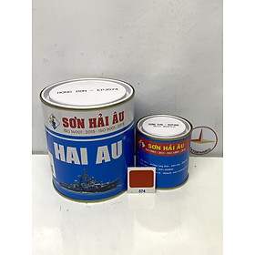 Sơn Epoxy Hải Âu màu cam EP574 1L/Bộ