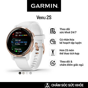 Mua Đồng Hồ Thông Minh Garmin Venu 2S GPS Wif (Slate/Champagne/Passivated/White) - Hàng Chính Hãng