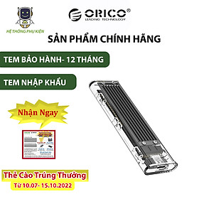 Mua Hộp Ổ Cứng SSD ORICO M.2 SATA Type C - Tốc Độ 5Gbps ORICO- TCM2F-C3-BK-BP- Hàng Chính Hãng
