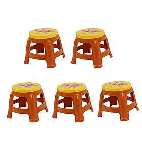 Mua Combo 5 Ghế nhựa trẻ em Buddy Qui Phúc Màu Sắc Sinh Động - Sản xuất từ 100% nhựa chính phẩm không chứa chất độc hại  an toàn cho bé - Giao màu ngẫu nhiên