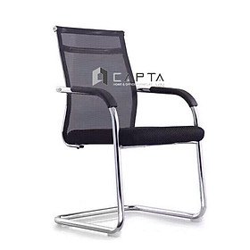 Ghế văn phòng nệm vải lưới lưng lưới trung màu đen CV4130-P1 Nội thất Capta