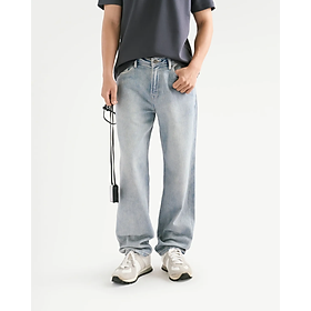 Quần Jean Nam Xanh Nhạt Form Regular - ROUTINE 10F25DPA010