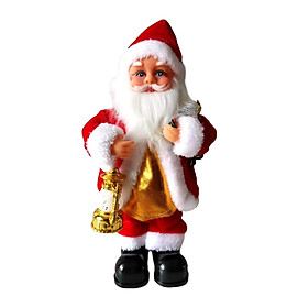 Santa Plush Toy Singing and Dancing Christmas Dolls for Living Room Tabletop