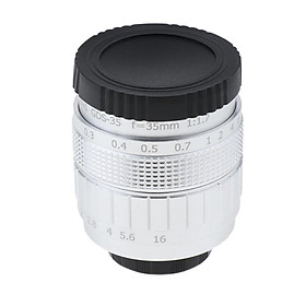 35mm f/1.7 C Mount TV Lens for Mirrorless Camera, Manual Focusing Fixed