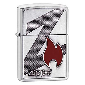 Bật Lửa Zippo 29104 - Bật Lửa Zippo Z Flame Brushed Chrome