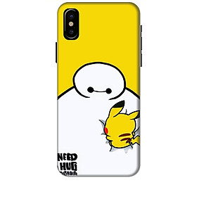 Ốp lưng dành cho điện thoại IPHONE X hinh Big Hero Pikachu