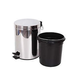 Thùng Rác Inox Đạp Chân 12 Lít