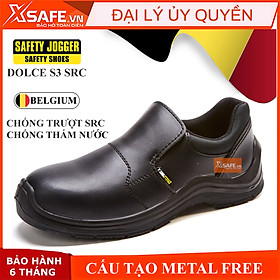 Mua Giày bảo hộ lao động nam Jogger Dolce S3 SRC giày xỏ da bò cao cấp  chống nước  cấu tạo phi kim  chống trượt chuẩn SRC