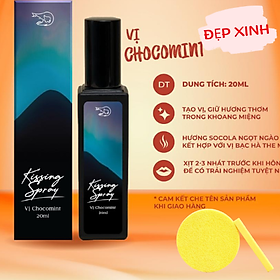 Kissing Spray - Xịt thơm miệng vị Chocomint cho Kissaholics - Loli & The Wolf Tặng Kèm Mút Rửa Mặt