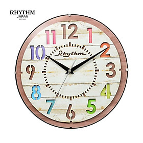 Mua Đồng hồ treo tường Nhật Bản Rhythm CMG778NR07 Kt 30.2 x 4.4cm  875g. Vỏ gỗ. Dùng Pin.