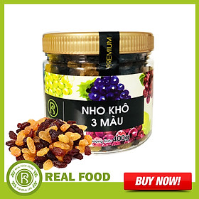 Hũ Nho Khô 3 Màu REAL FOOD STORE (400g)