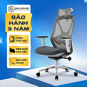 Mua Ghế công thái học Nghia Furniture SPIDER  Full lưới thoáng khí  ngả sâu 135 độ  bảo hành 3 năm