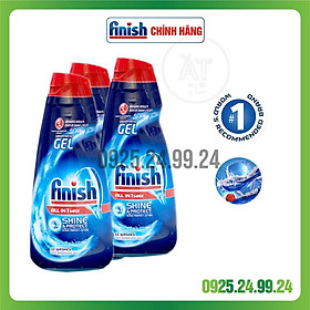 Gel rửa chén bát Finish All in 1 max - 650ml dùng cho máy rửa chén bát