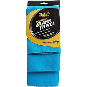 Meguiar's Khăn lau kính xe hơi (màu xanh) - Perfect Clarity Glass Towels, Blue - 1 Pack, X210300
