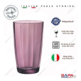 Bộ 6 Ly Thủy Tinh Pulsar Bormioli Rocco 360710M02321990 (465ml / Ly) - Tím