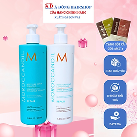 Bộ dầu gội xả phục hồi, dưỡng ẩm, tăng phồng, siêu mượt Moroccanoil chính hãƞg Israel + Gội xả gói Karseell 15ml