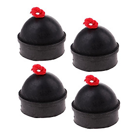 4pcs Durable Pool Chalk Holder Cap Container Case Box with String Accessorise