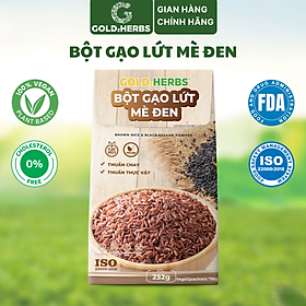 Bột gạo lứt mè đen GoldzHerbs – 14 gói/ 500g