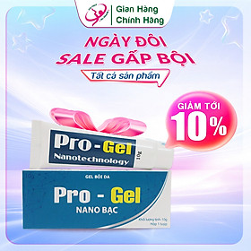 Gel Bôi Bỏng, Hăm Da, Tay Chân Miệng, Mụn Nhọt, Côn Trùng Đốt, Rôm Sảy, Zona, Thủy Đậu Pro - Gel Nano Bạc