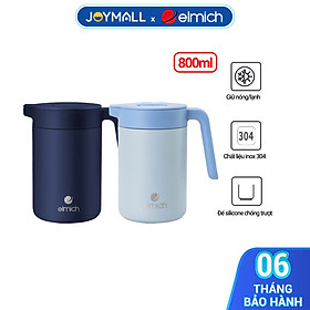 Mua Bình giữ nhiệt inox 304 Elmich EL8342 dung tích 800ml  Hàng chính hãng  tay cầm to  đế silicone chống trượt - JoyMall