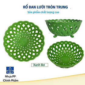 Mua Rổ nhựa tròn đa năng đan lưới  đường kính 22 cm x 9 cm cao cấp