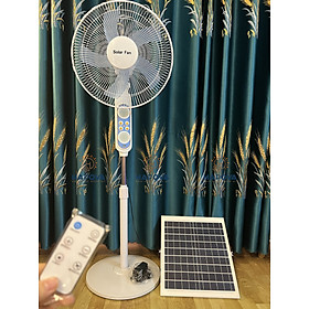 Mua Quạt tích điện  quạt năng lượng mặt trời HAPOVA NYKIA 5984 Kèm Sạc + Khiển + Pin năng lượng - Hàng chính hãng