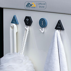 Mua  COMBO 6 CÁI  - Móc Treo Quần Áo  Đồ Đạc Lava Home -  3 Xanh 3 Đen - Dán Tường Siêu Dính - LAVA.MDT02