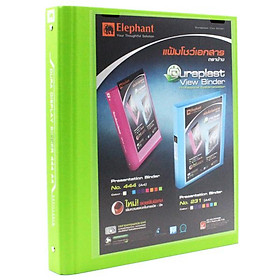 Bìa Còng Nhẫn Elephant A4 444A4 - Màu Xanh Lá
