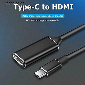 Đầu Chuyển Đổi Cổng Type-C Sang HDMI HD TV USB 3.1 4K Cho Máy Tính / Laptop / Điện Thoại