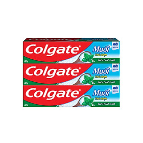 Bộ 3 Kem Đánh Răng Colgate Herbal Salt Muối Thảo Dược 225g/tuýp x 3