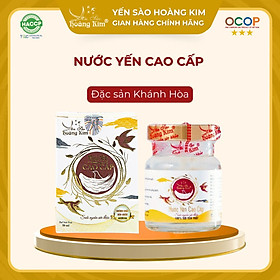 Tổ yến nguyên chất 1g chưng sẵn Yến Sào Hoàng Kim Nước yến cao cấp hộp 1 hũ x 70ml