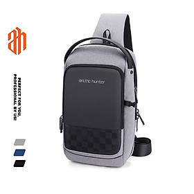 Balo đeo chéo một dây Arctic Hunter XB00105 chất liệu Oxford chống thấm nước, unisex nam nữ,trang bị cổng sạc USB
