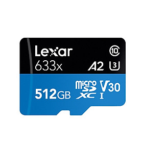 Thẻ Nhớ MicroSDXC Lexar 512GB A2 V30 633x U3 4K 95MB/s