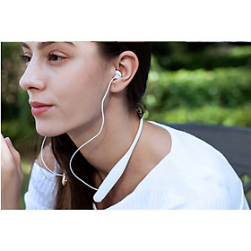 Tai Nghe Bluetooth Thể Thao, Chống nước Đeo cổ Neckband Wireless Earphones - Màu trắng