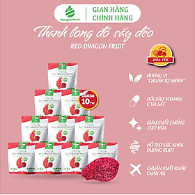 Combo 10 túi Thanh Long đỏ sấy dẻo Nonglamfood túi 75g Ăn vặt tốt cho sức