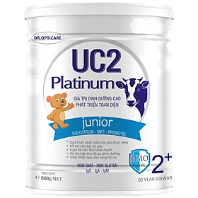 Sữa bột UC2 Platinum Junior 2+ 800g