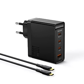 Mua Bộ Sạc Nhanh Mcdodo 100W 3C1U GaN Fast Charger Kit (Chân cắm tròn  kèm dây C to C 2m)(Hàng chính hãng)