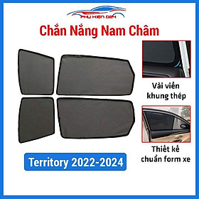 Hình ảnh Bộ rèm che nắng ô tô nam châm theo xe Territory 2022-2023-2024 chắn nắng tốt, lắp đặt đơn giản, tiện lợi