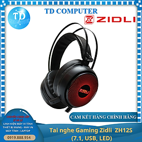 Mua Tai nghe chụp tai Zidli ZH12S ~ LED  ĐEN  (1 cổng USB  0 jack 3.5) - Hàng chính hãng PATECH phân phối